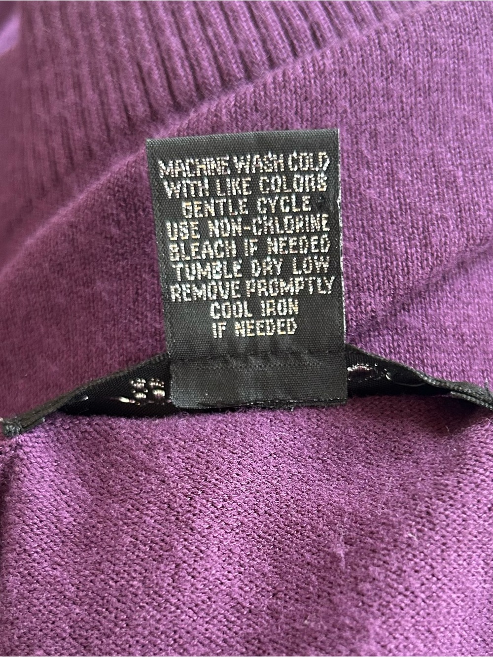 89th & Madison Open-Front Cardigan - Purple, Size Medium - Picture 4 of 4